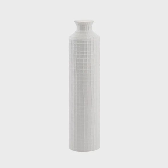 Malik White Vase 28”