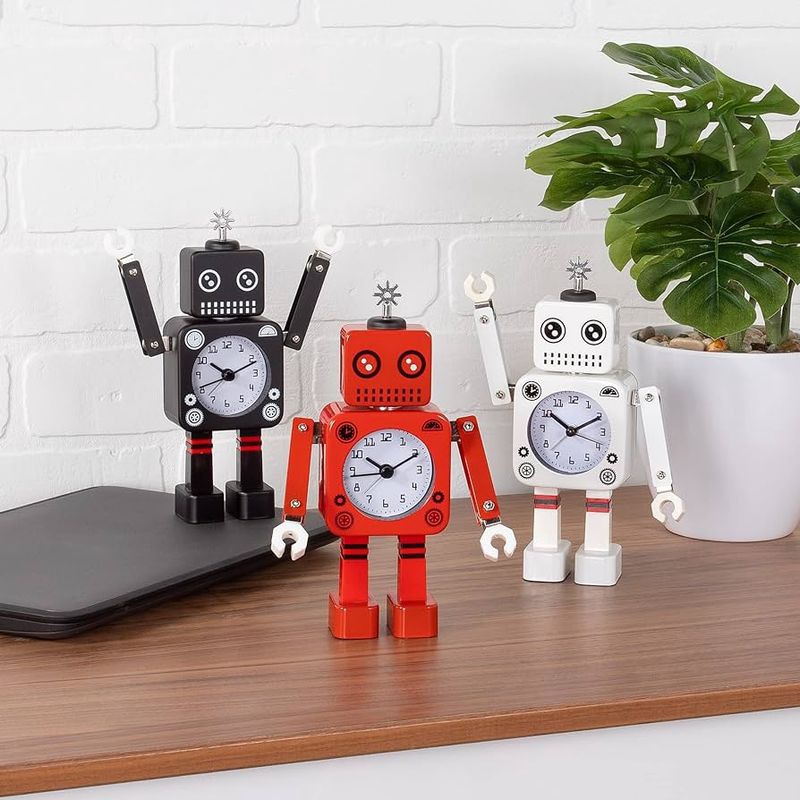 Robot Clock - Red/Yellow