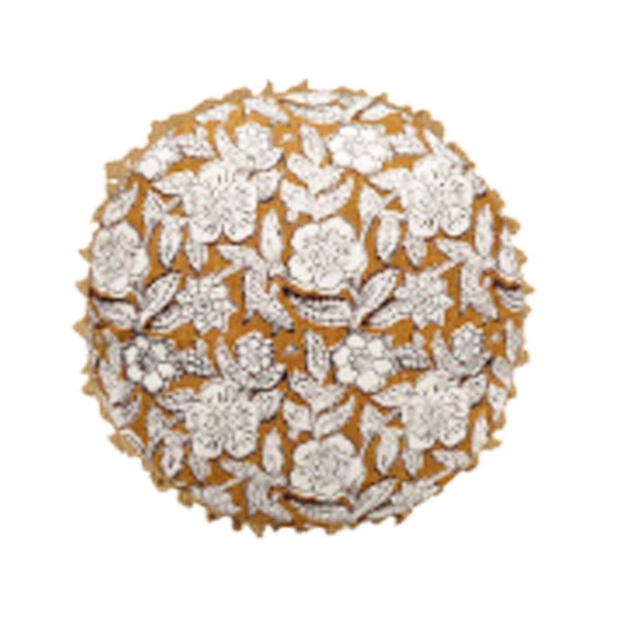 Flower Ocher Cushion