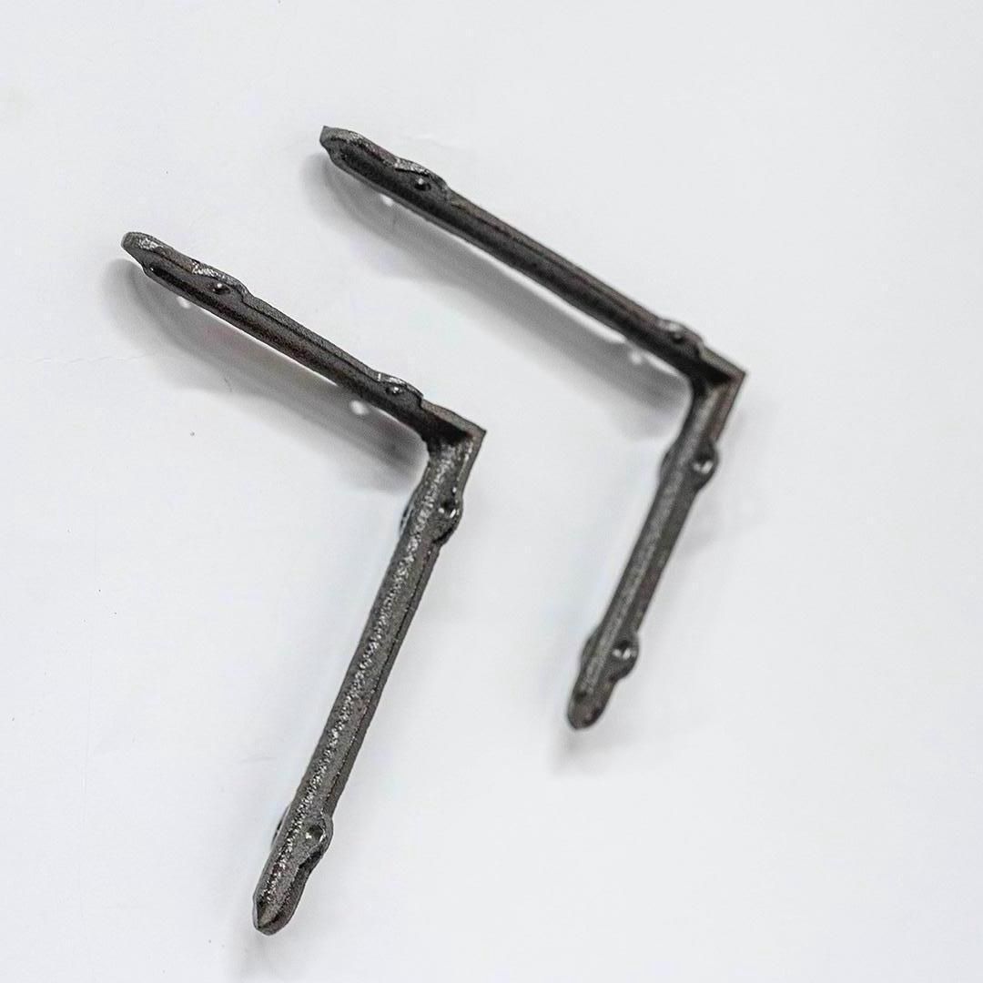 Cast Iron Shelf Brackets - Set of 2