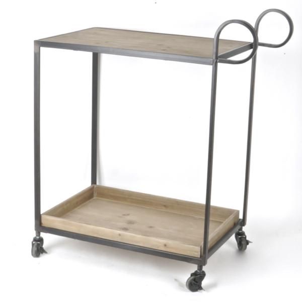 Wood/Metal Serving Cart