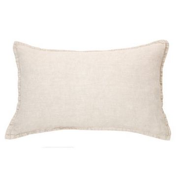 Linen Stone Wash Natural Decorative Pillow