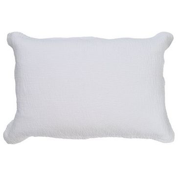 Enoki Ivory Waffle Pillow Sham, Size: Queen