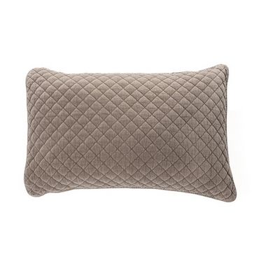 Dove Brown Velvet Decorative Pillow Sham