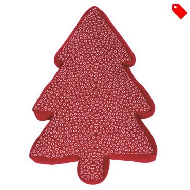 Pop Fir Tree Red Decorative Pillow