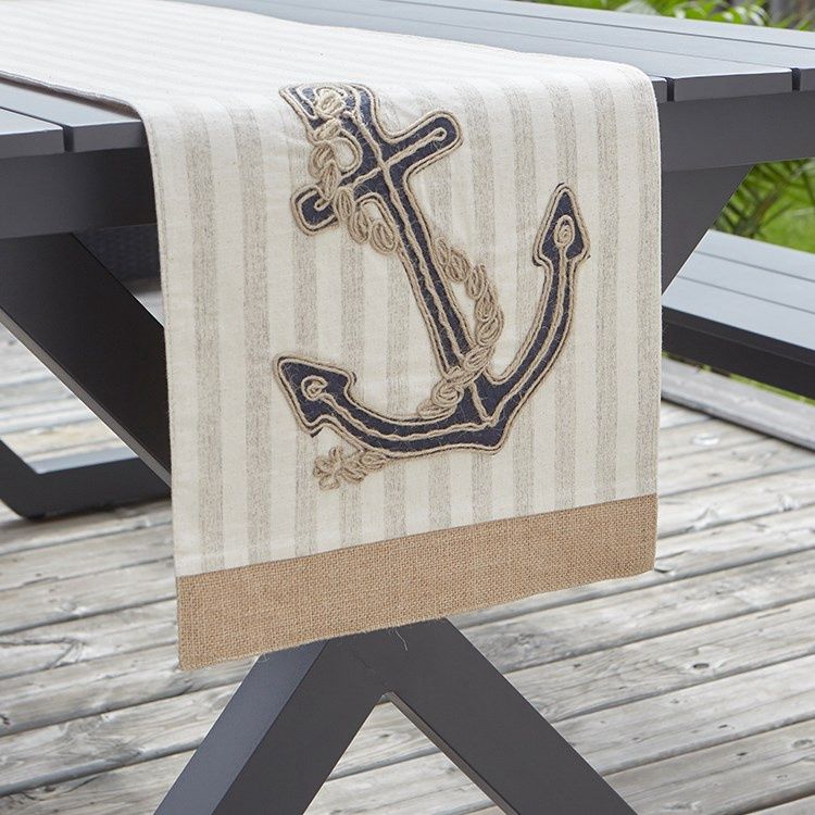 Anchor Table Runner - Natural