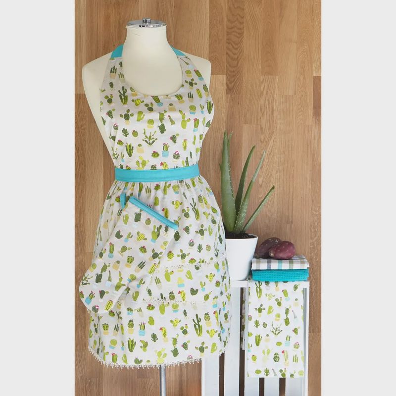 Cactus Sweetie Green Apron