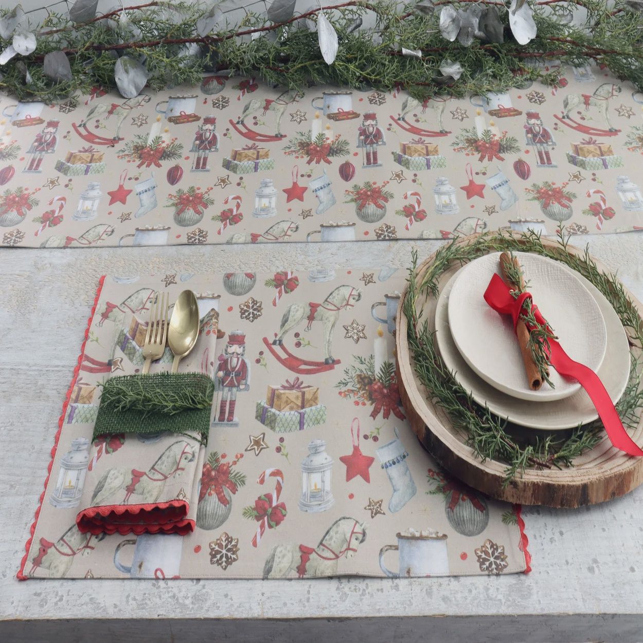 Classic Christmas Placemat - Red
