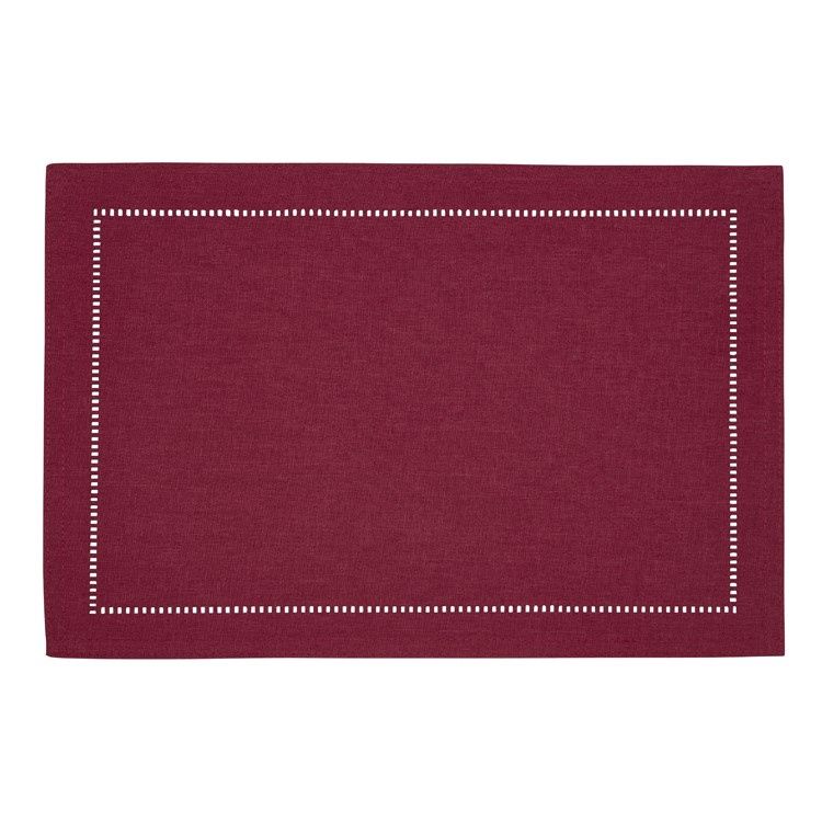 Hemstitch Placemat - Wine