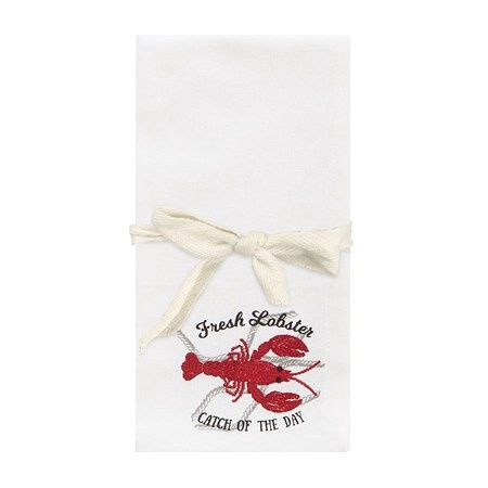 Lobster Catch Napkin Red - Set of 4