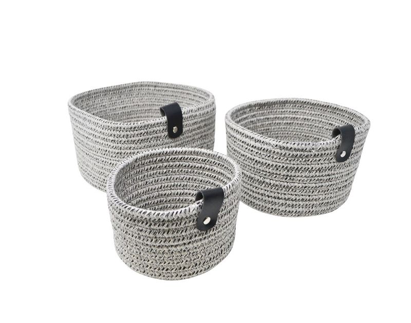 Grey Baskets / Set of 3