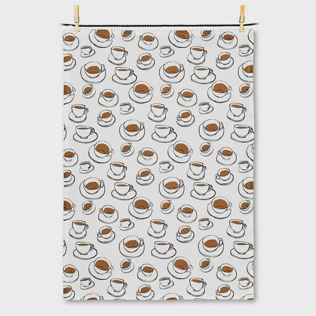 Coffee Cup Tea Towel