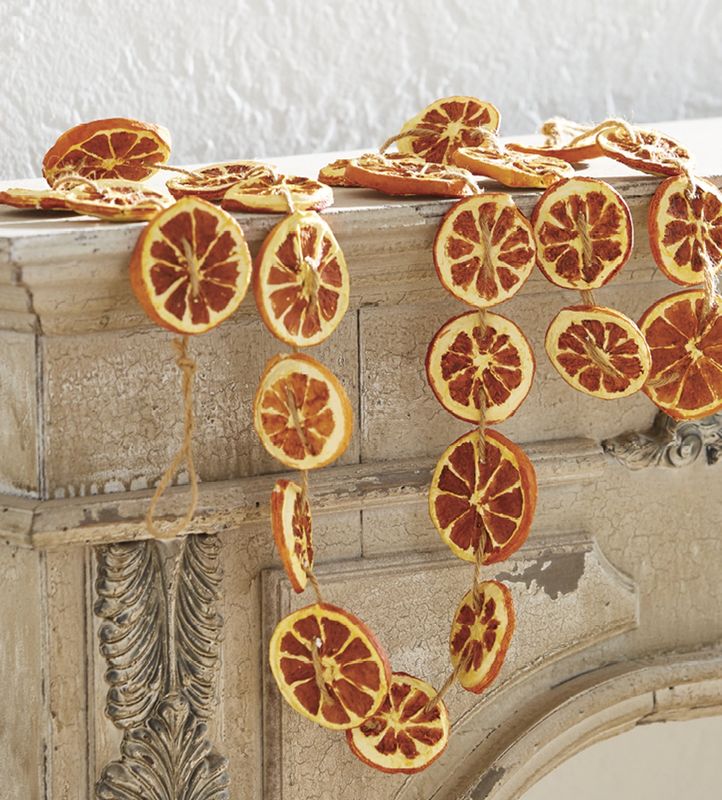 Orange Slice Christmas Tree Garland