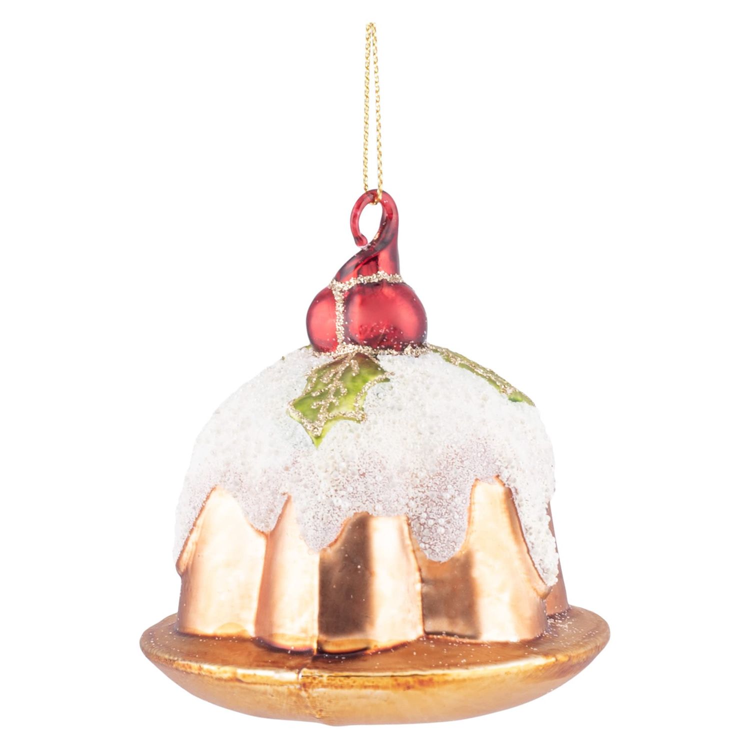 Figgy Pudding Glass Ornament