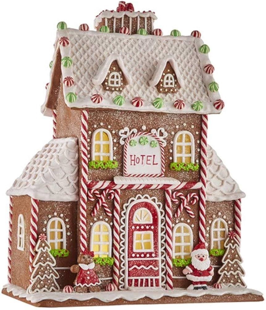 Gingerbread Lighted Hotel