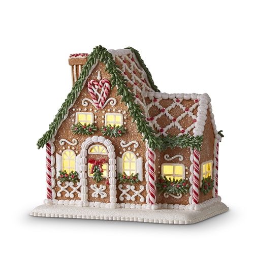 Lighted Gingerbread House w/Chimney