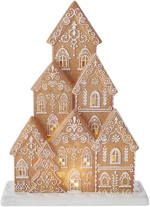 White Icing Gingerbread House