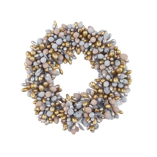 Beaded Berry Mini Wreath/Candle Ring