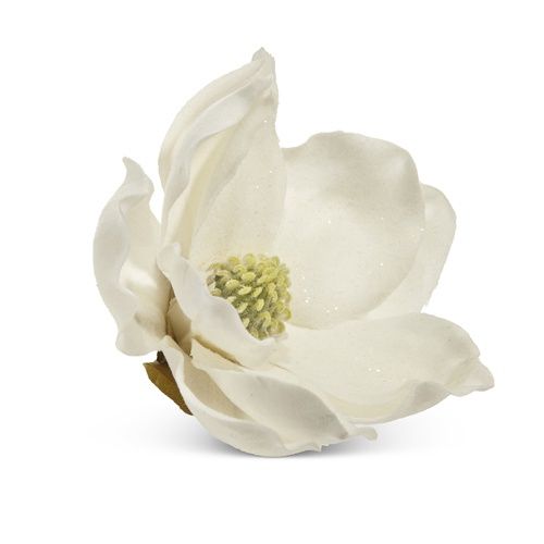 Iced Magnolia Clip Ornament