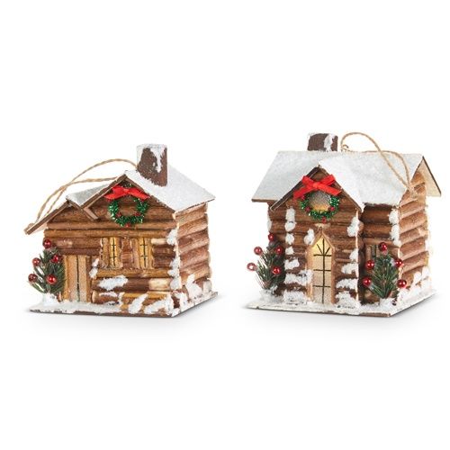 Log Cabin Ornament