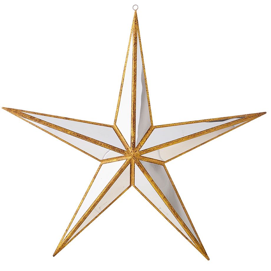 Mirrored Star Ornament / Lg