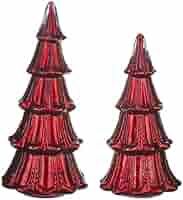 Mercury Glass Trees / Red