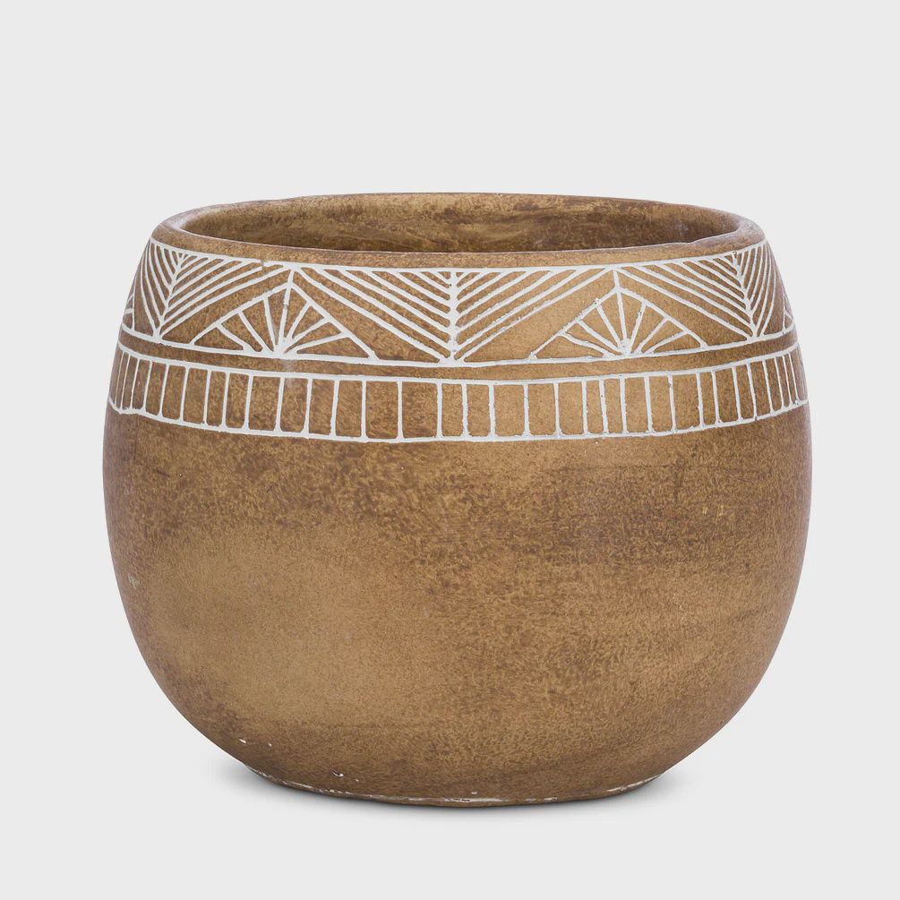 Tribal Patterned Pot
