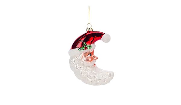 Santa Moon Ornament