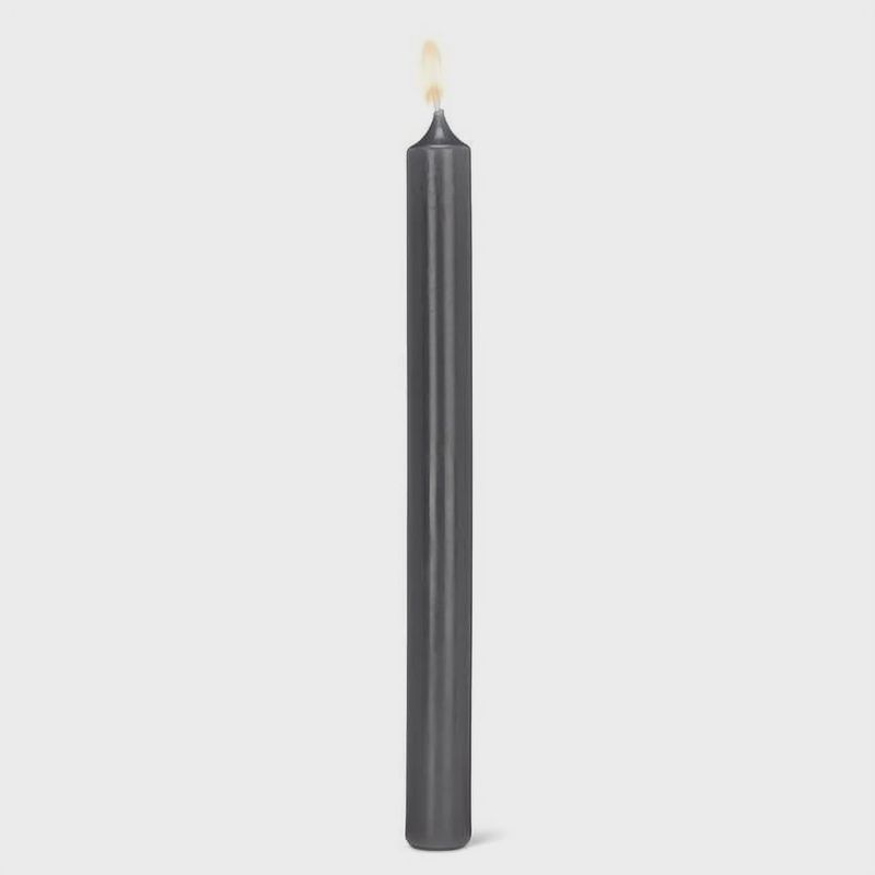 Straight Taper Candles - Grey