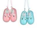 Blue and Pink Baby Shoes Ornament