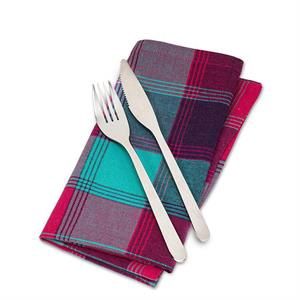 Plaid Napkin - Pink/Turquoise