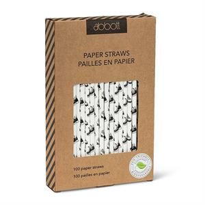 Skate Print Straws