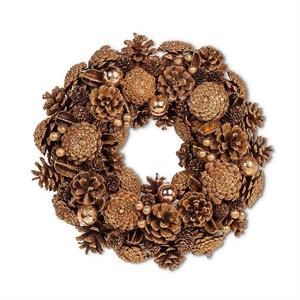 Pinecone Wreath / Gold