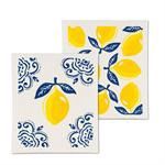Sorrento Lemon Dishcloths - Set of 2