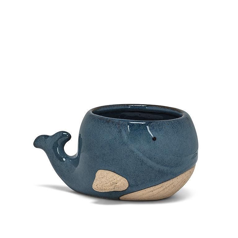 Small Blue Whale Planter