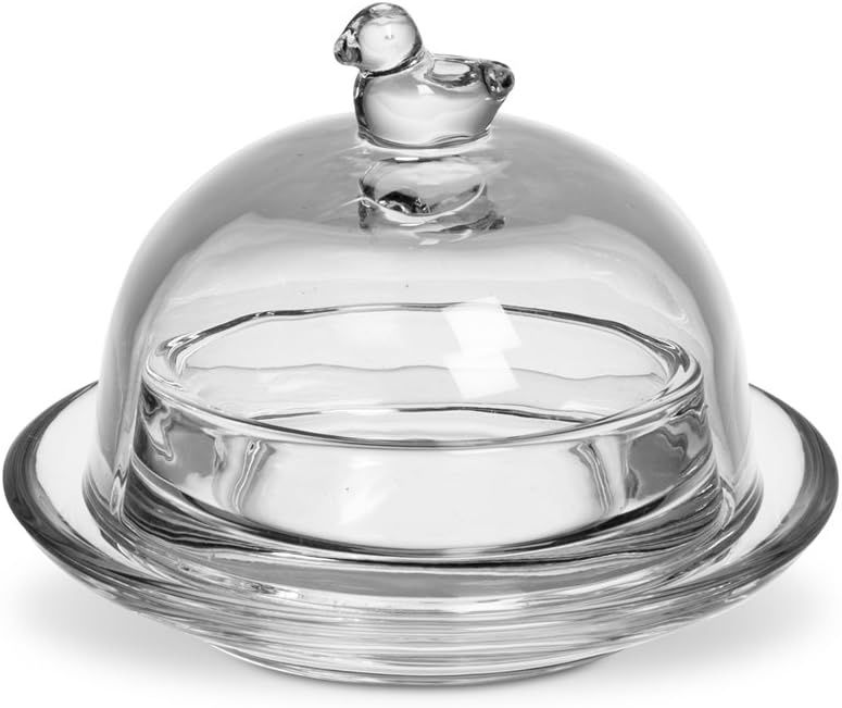 Clear Duck Finial Dish