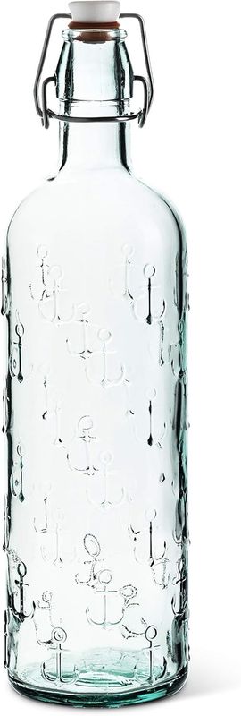 Clear Glass Anchor Bottle
