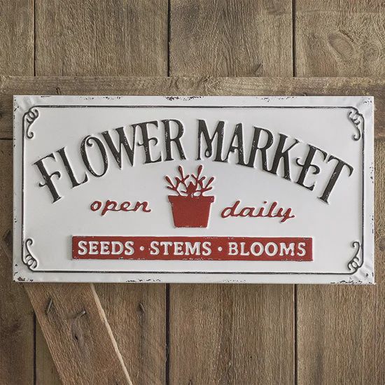 Flower Market Sign