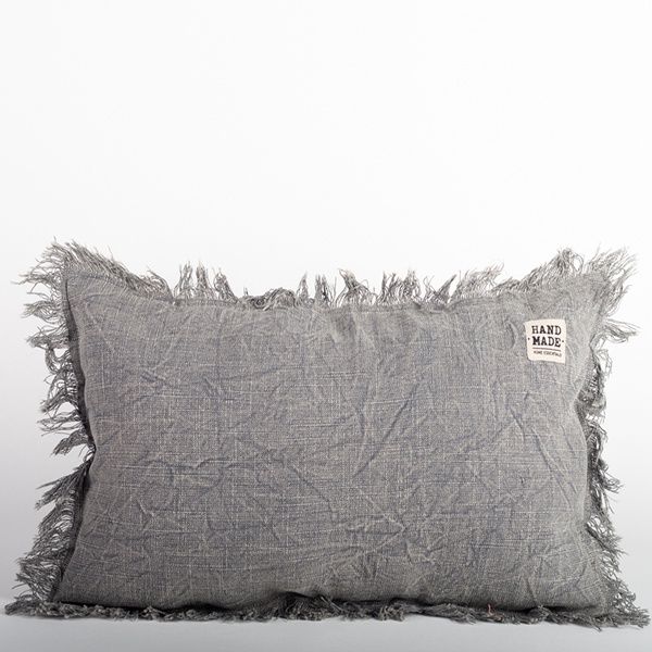 Grey Stone Washed Cushion Cover