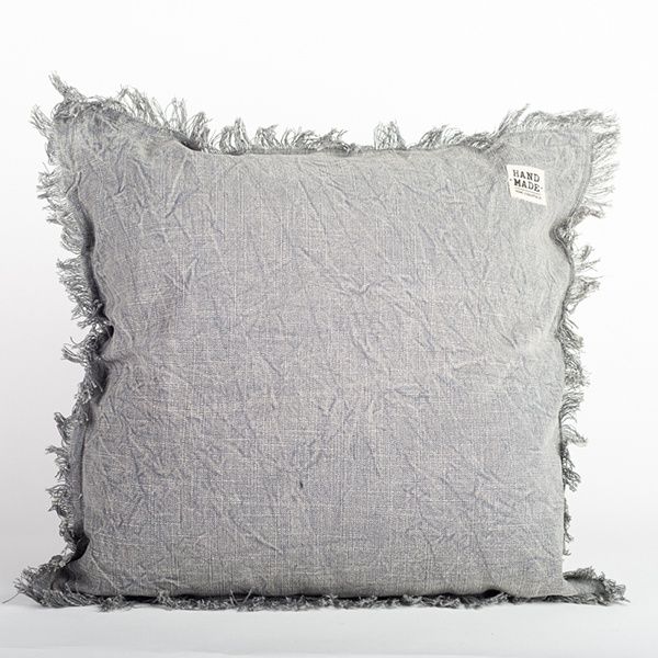 Grey Stone Washed Cushion Cover 20&quot; x 20&quot;