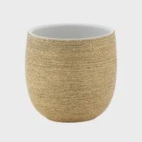 Brava Gold Spun Textured Drop Pot Planter