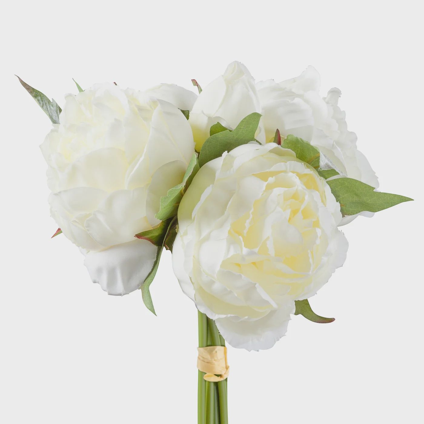 Blushing Peony 5 Bloom Boquet - Creme