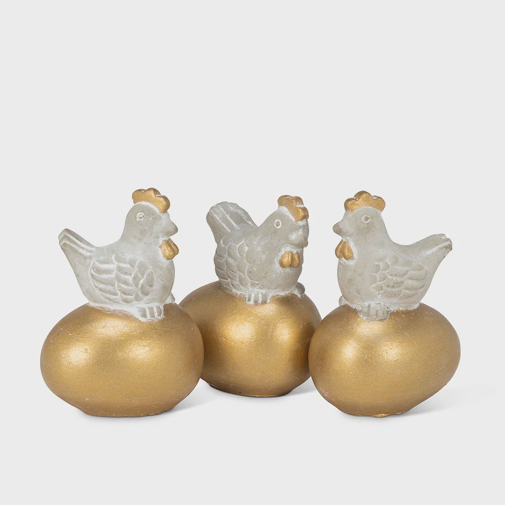 Chicken w/ Golden Egg  Figurine