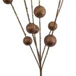 Ball Spray 16" Brown Glitter