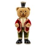 Bear Red/Green With Gold Embroidery