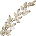 Garland Leaves Holly Champagne Velvet/Metallic