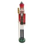 Nutcracker Wooden Standing 48" Red