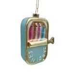 Glass Sardines Multi Glitter Ornament