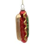 Glass Sausage Bun Glitter Ornament