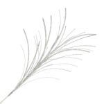 Spray Feather Grass Silver Glitter